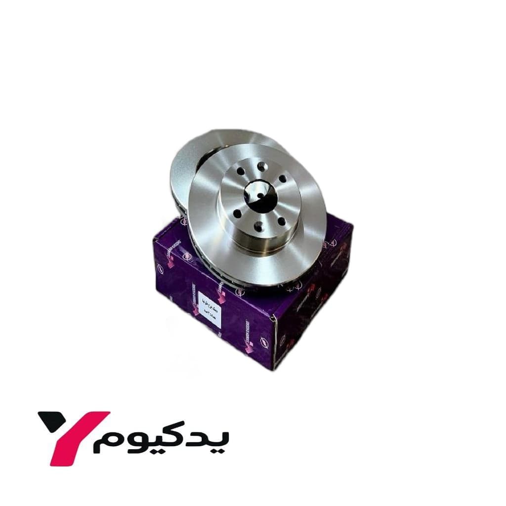 دیسک چرخ جلو تیبا(بسته دوعددی) سامان خودرو | ارسال فوق سریع