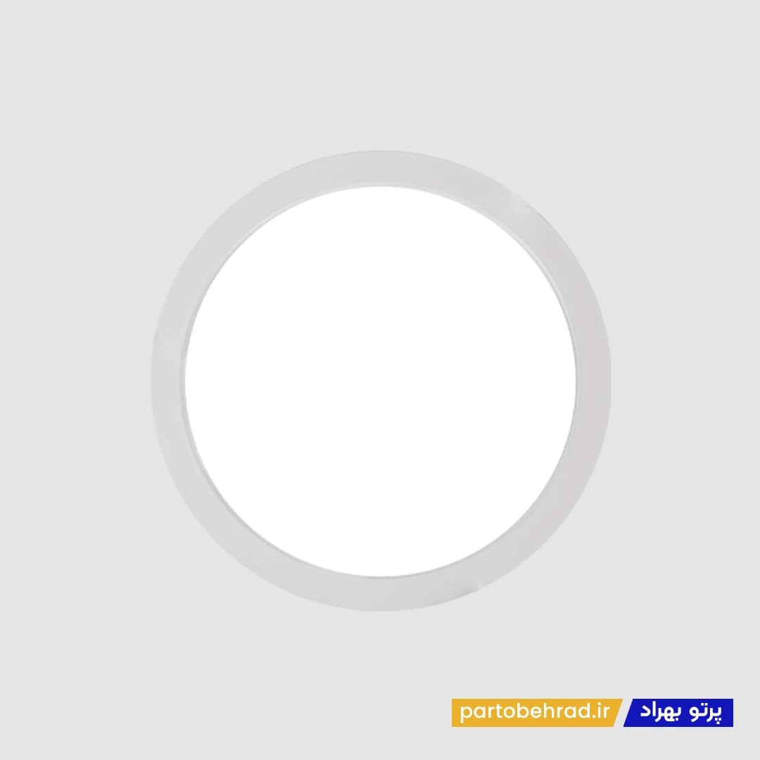 چراغ دانلایت هلنا توکار با دیفیوزر شیری ساتن دهانه 20 سانتی متر مازی نور — تصویر ۲