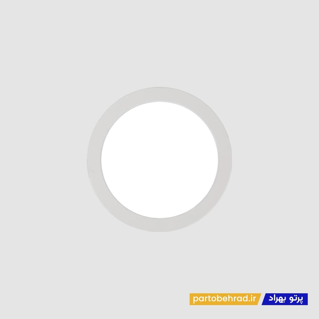 چراغ دانلایت هلنا توکار با دیفیوزر شیری ساتن دهانه 15 سانتی متر مازی نور — تصویر ۲