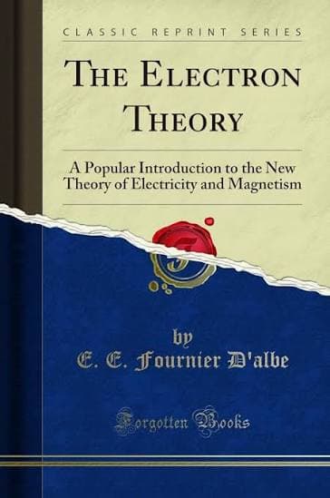 کتاب The Electron Theory (نظریه الکترون) نسخه انگلیسی PDF