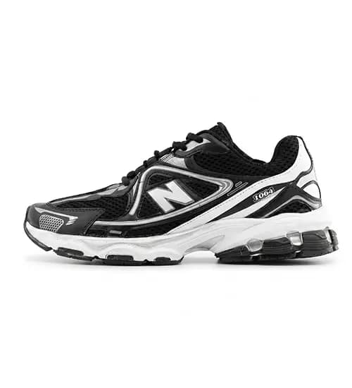 کفش مردانه اسپرت چرم مصنوعی مشکی سفید New Balance مدل 50721