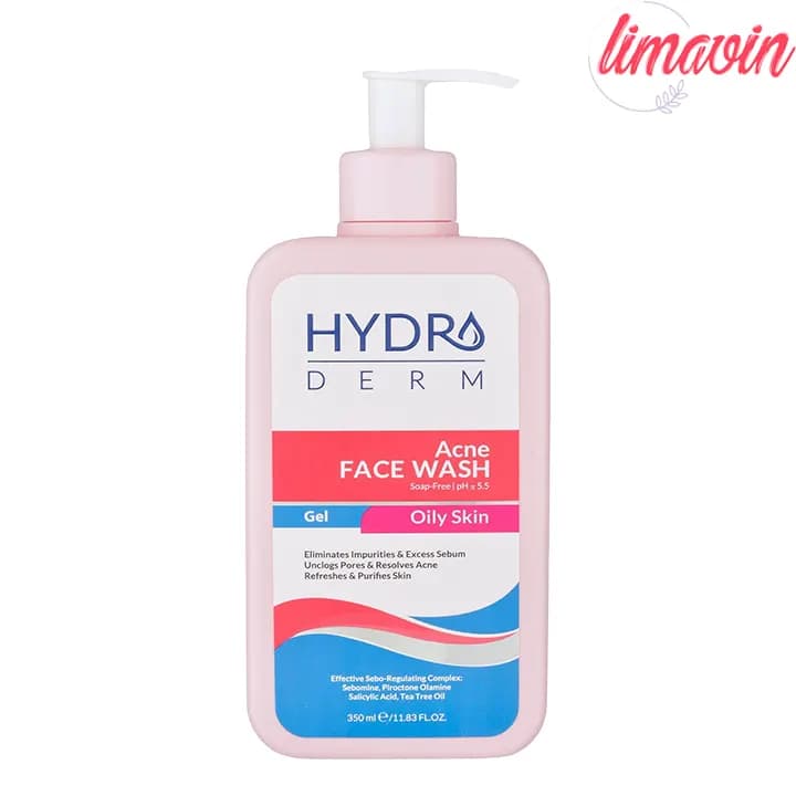 ژل شست‌وشوی صورت هیدرودرم مدل Acne مناسب پوست‌های چرب حجم 350 میلی‌لیتر — تصویر ۴
