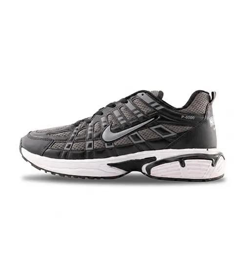 کفش مردانه اسپرت چرم مصنوعی مشکی طوسی تیره Nike مدل 50688
