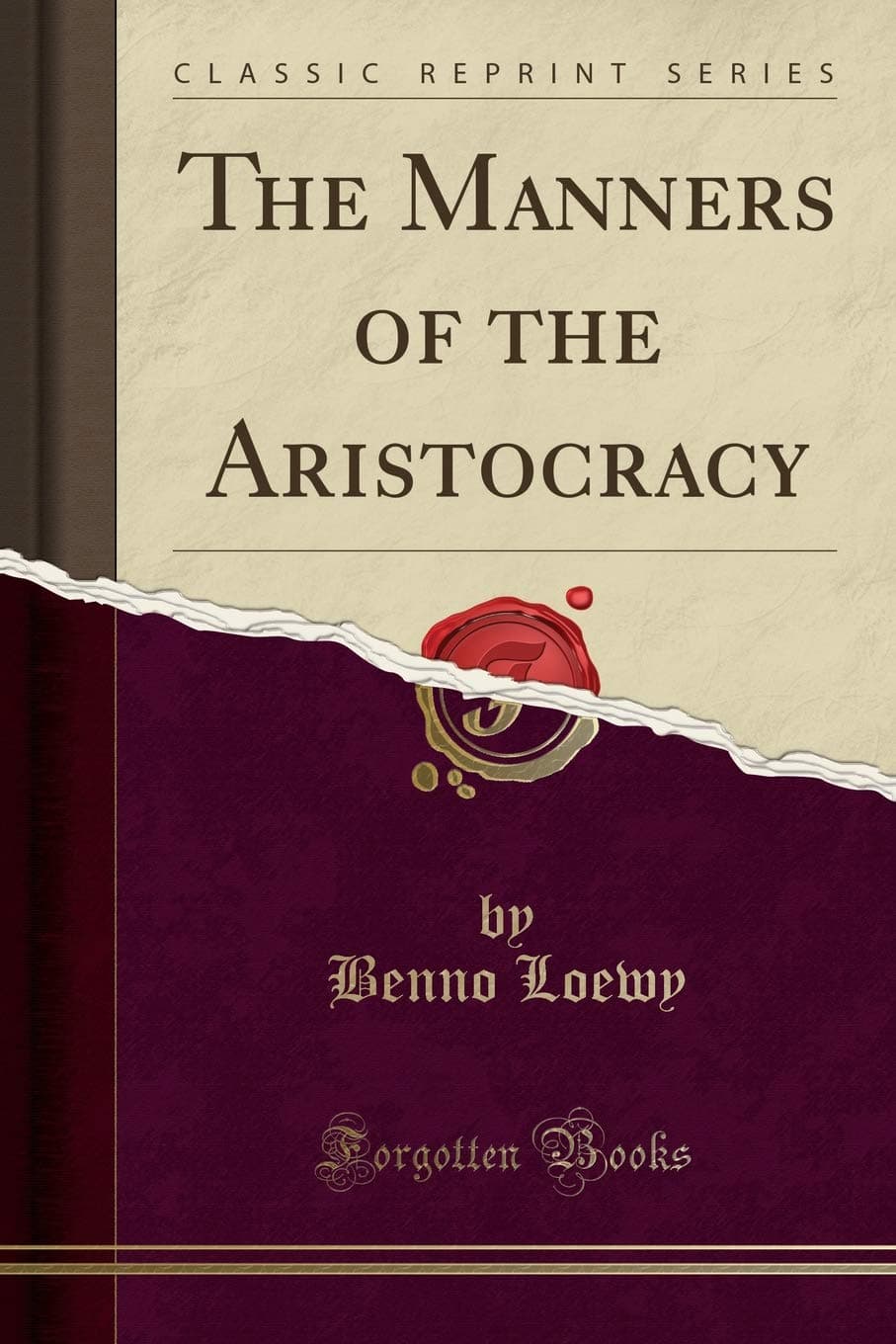 کتاب The Manners of the Aristocracy (آداب اشراف‌زادگان) نسخه انگلیسی PDF
