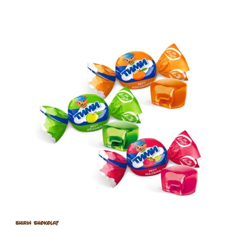 آب نبات ژله ای پاستیلی کنتی Konti مخلوط طعم میوه پک 250 گرم — تصویر ۲
