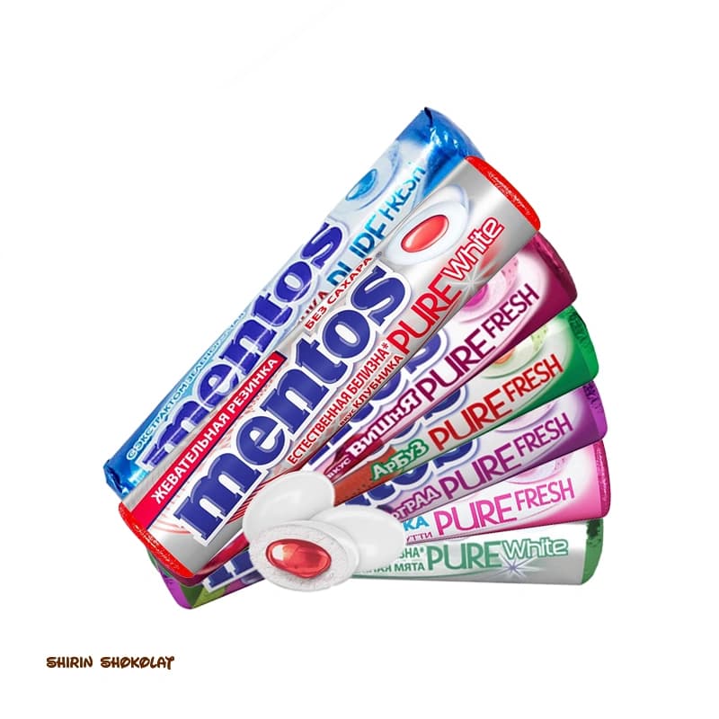 آدامس منتوس mentos pure fresh وزن 15 گرم