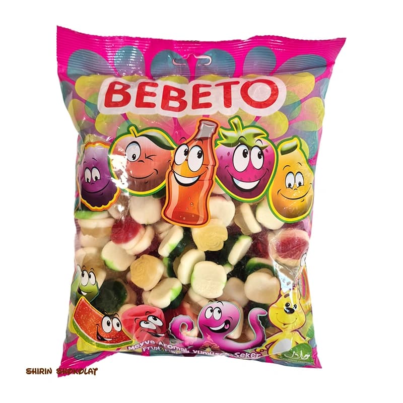پاستیل ببتو BEBETO طرح گل رز بسته 1 کیلویی — تصویر ۲