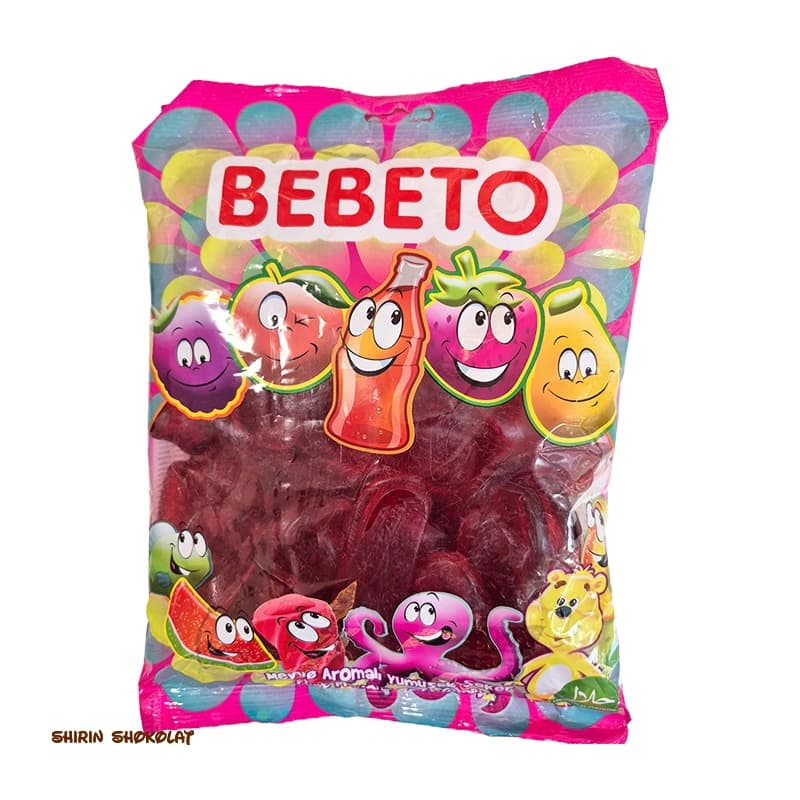 پاستیل ببتو BEBETO طرح زبان در 2 وزن