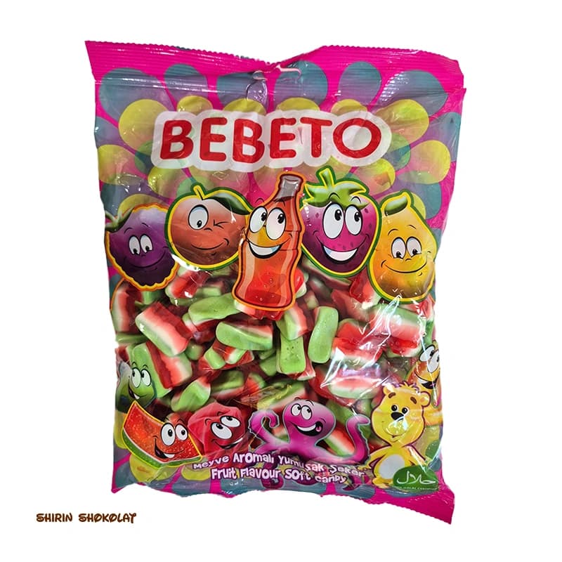 پاستیل ببتو BEBETO طرح هندوانه در 2 وزن