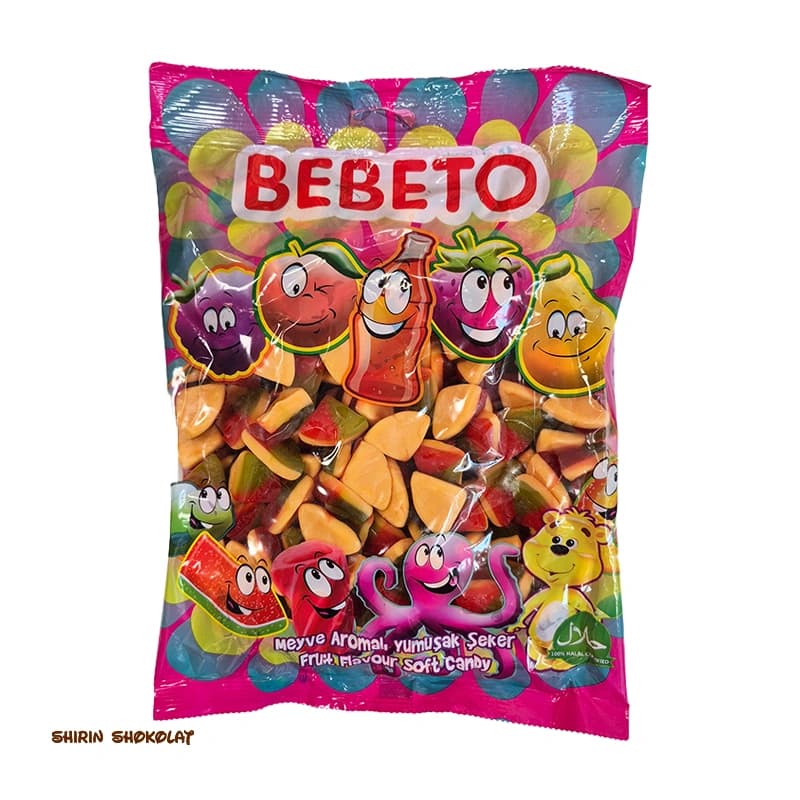 پاستیل ببتو BEBETO طرح پیتزا در 2 وزن
