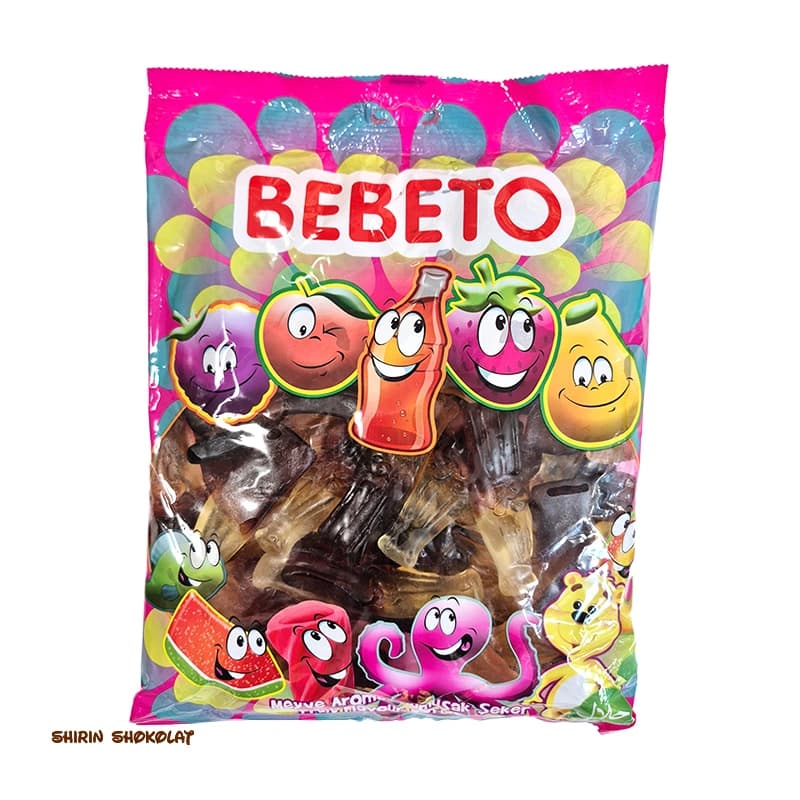 پاستیل ببتو BEBETO طرح نوشابه بزرگ بسته 1 کیلویی
