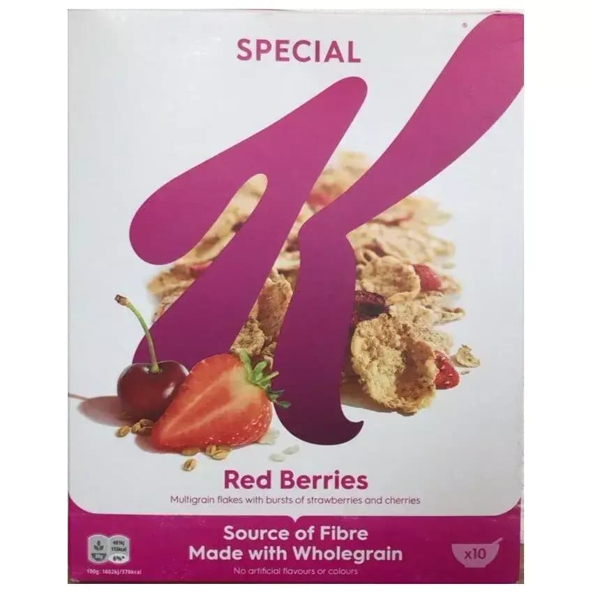 کورن فلکس کلاگز مدل Special K Red Berries وزن 300 گرم — تصویر ۵