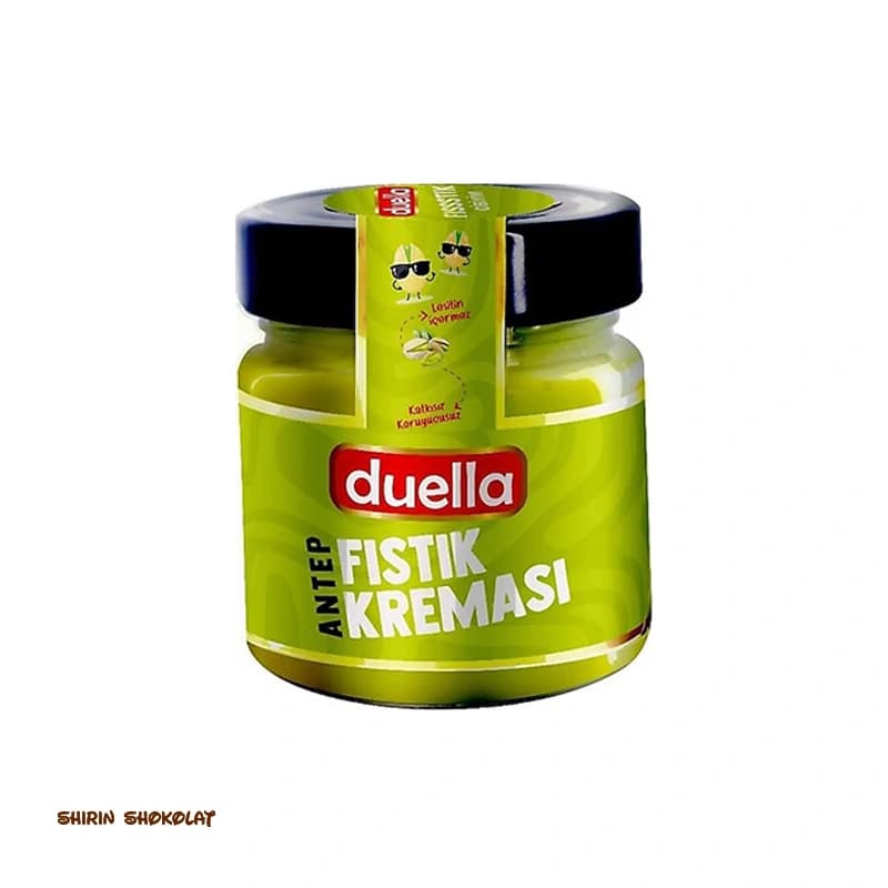 کره پسته دوئلا duella ANTEP FISTIK KREMASI وزن 35 گرم