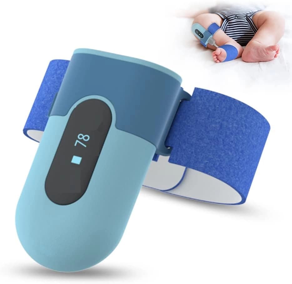 مانیتور پوشیدنی اکسیژن خون Wellue BabyO2 Baby مدل PO5 با زنگ هشدار در برنامه، مانیتور بلوتوث (برای کودکان 0 تا 3 سال) — تصویر ۲