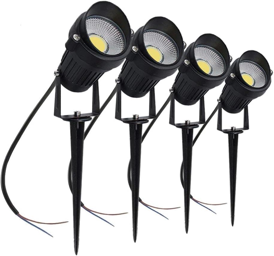 چراغ چمنی aulyun مدل L2020-01 (مجموعه 10 عددی) ال‌ای‌دی نورافکن COB 5W 220V IP65 ضد آب، مناسب برای روشنایی فضای باز، پاسیو، باغ… — تصویر ۶