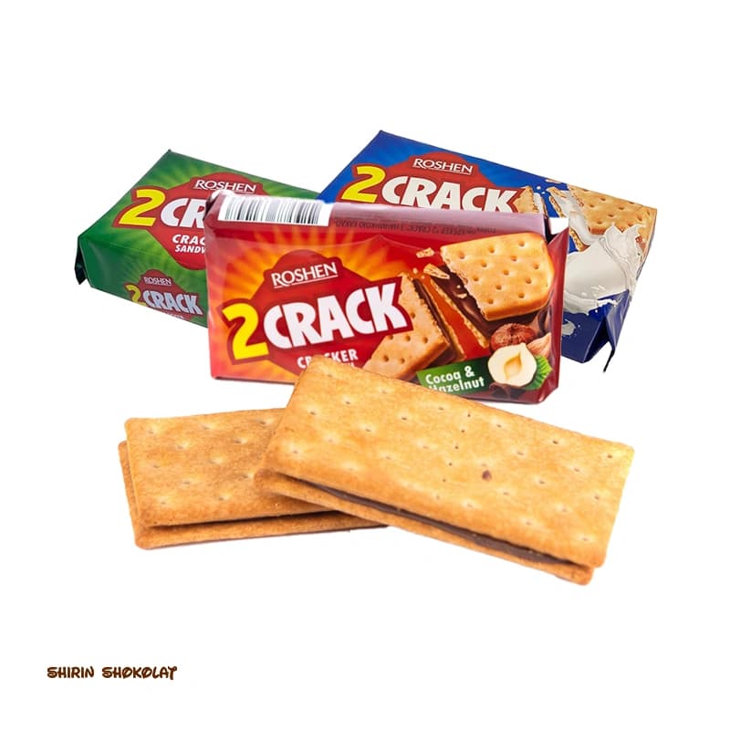 بیسکوییت کراکر ساندویچی روشن ROSHEN وزن 47 گرم