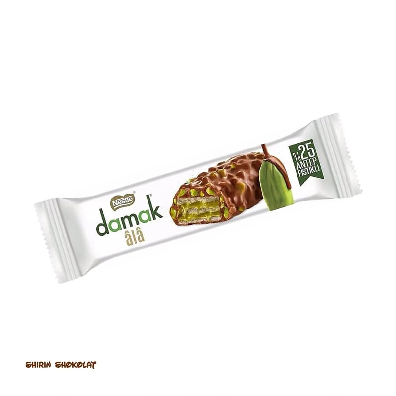 ویفر شکلاتی نستله داماک Nestle damak با پسته آنتپ 30 گرمی