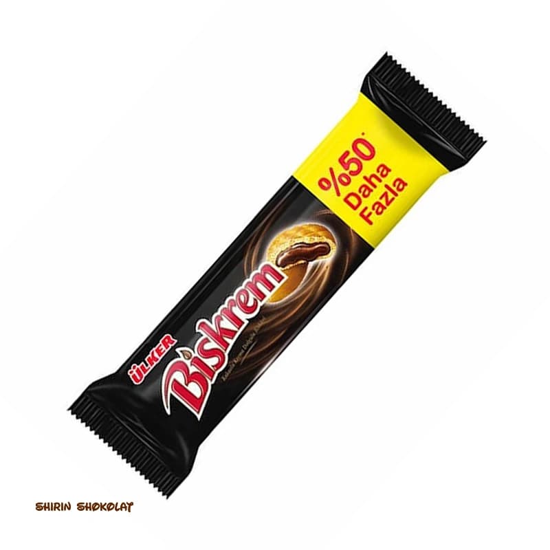 بیسکوئیت با مغز شکلاتی اولکر بیسکرم Ulker Biskrem وزن 150 گرم