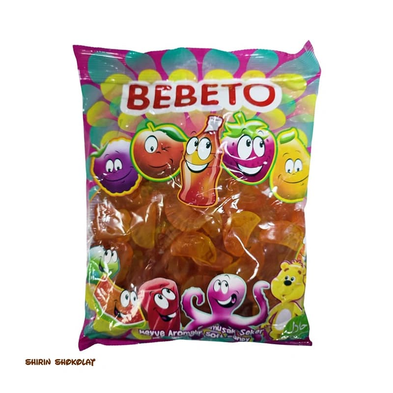 پاستیل ببتو BEBETO طرح پرتقال بسته در 2 وزن