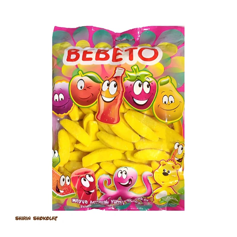 پاستیل ببتو BEBETO طرح موز بسته در 2 وزن