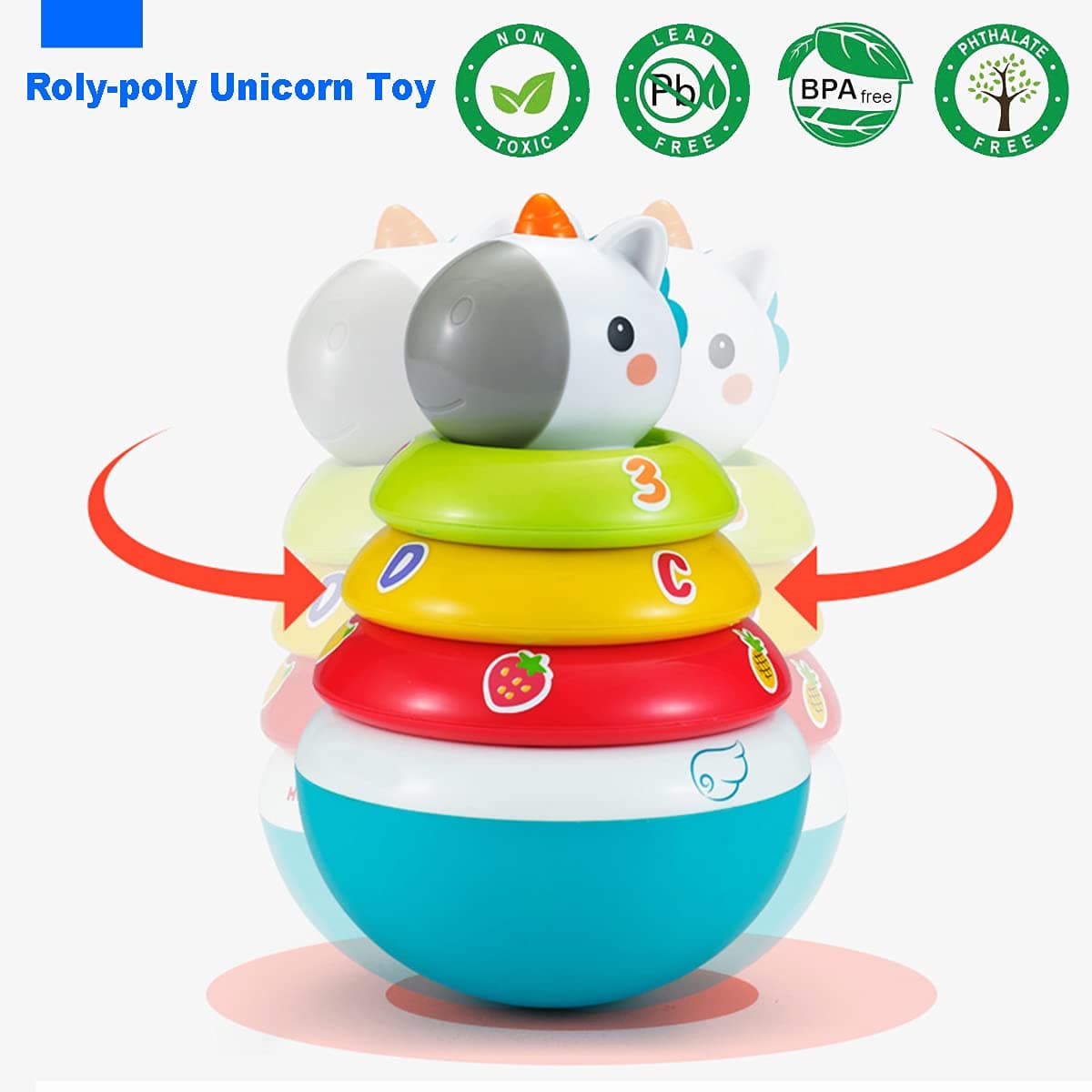 حلقه هوش تعادلی یونی کورن هولا Hola Toys — تصویر ۵