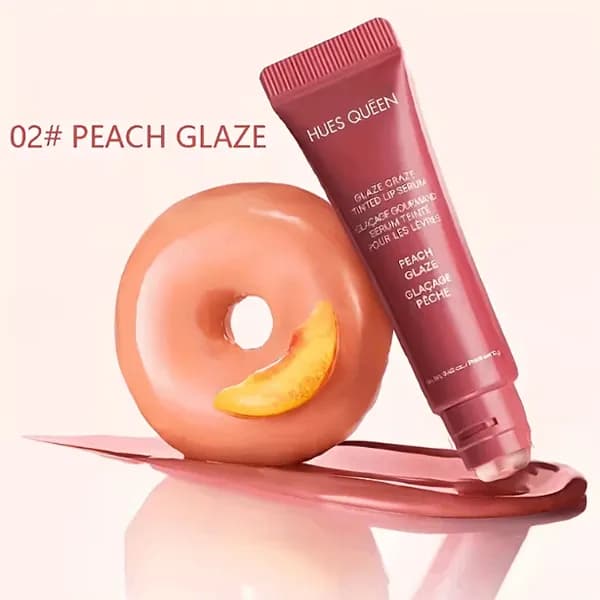 لیپ گلاس کوئین مدل Peach Glaze — تصویر ۲