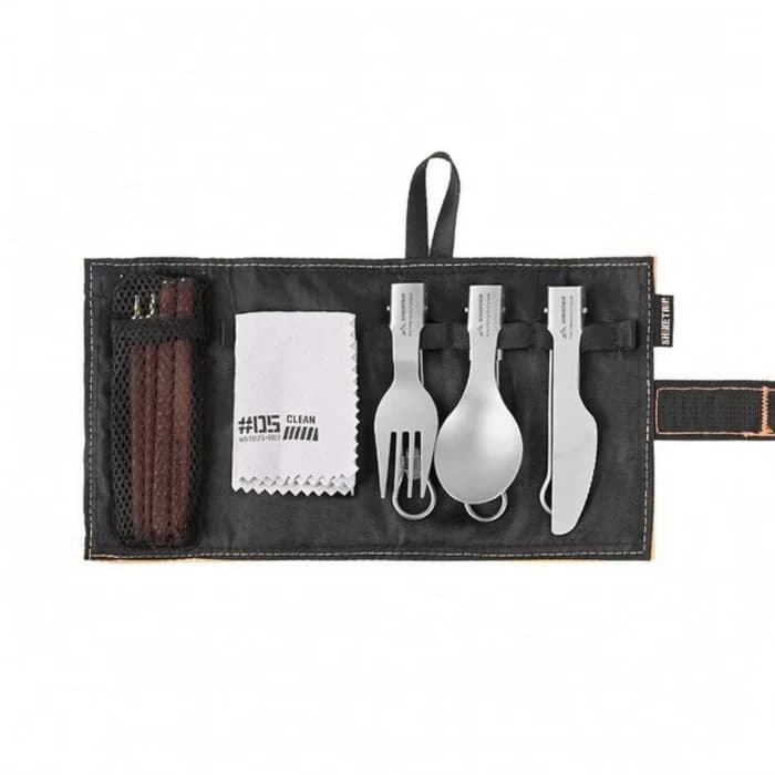 ست قاشق، چنگال، چاقو و چاپستیک تیتانیومی شاین تریپ سری ST-05 مدل A589
