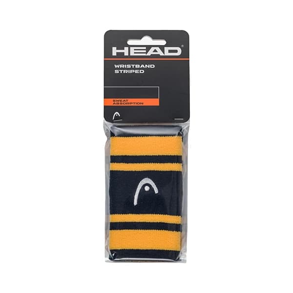 مچ‌بند هد Head Wristband Striped 5 – سورمه ای زرد