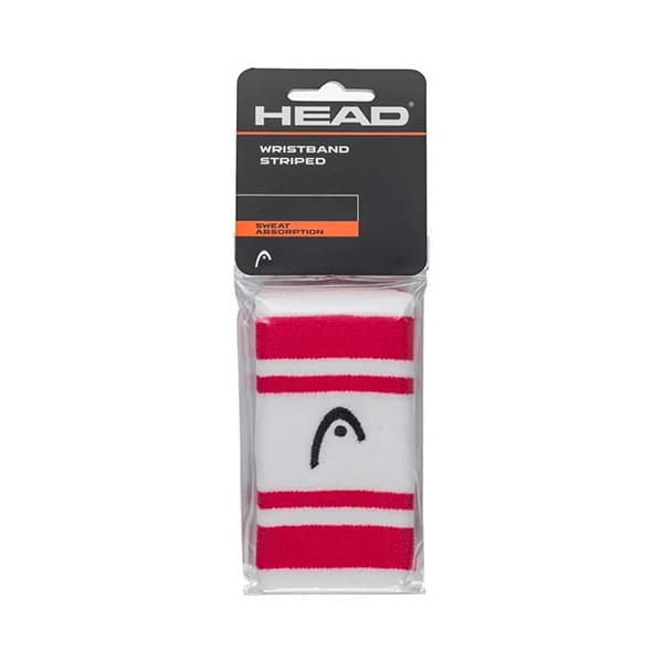 مچ‌بند هد Head Wristband Striped 5 – سفید سرخابی