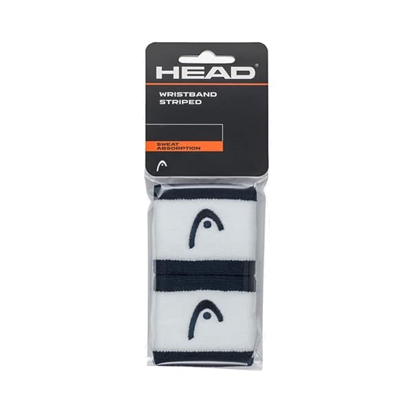 مچ‌بند هد Head Wristband Striped 2.5 – سفید سورمه ای