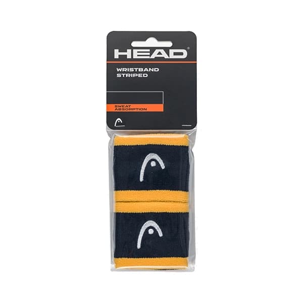 مچ‌بند هد Head Wristband Striped 2.5 – سورمه ای زرد