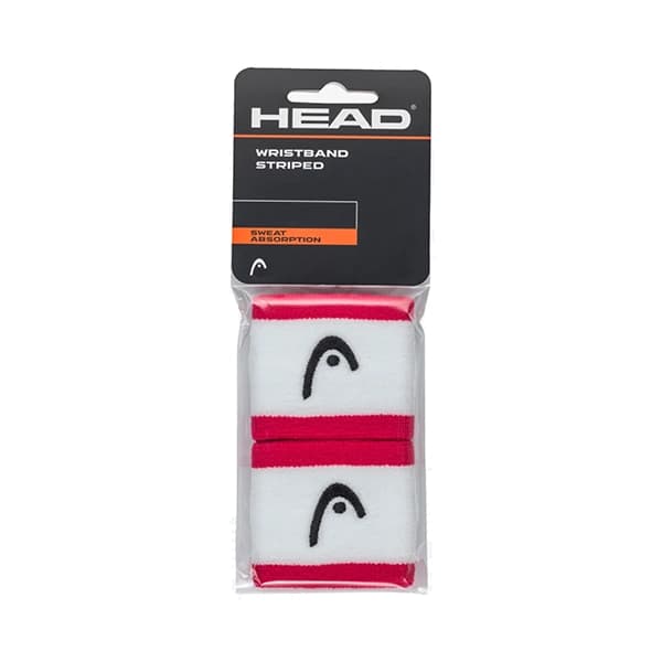مچ‌بند هد Head Wristband Striped 2.5 – سفید سرخابی