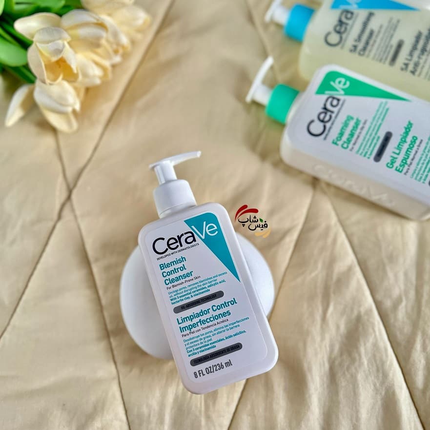 شویند کنترل کننده آکنه برای پوست های مستعد جوش بلیمیش سراوی CeraVe Blemish Control Cleanser 236 ml