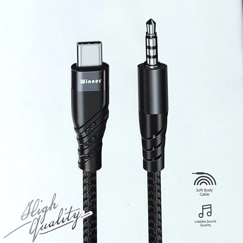 کابل USB-C به AUX وینر WA02 – طول 1 متر — تصویر ۳