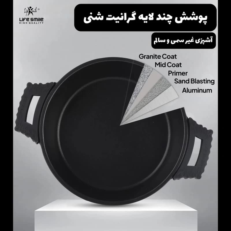 سرویس قابلمه ۲۰ پارچه لایف اسمایل مدلFL_20 — تصویر ۸