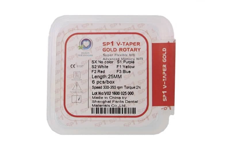 فایل روتاری پروتیپر Fanta Dental – SP1 V-Taper Gold