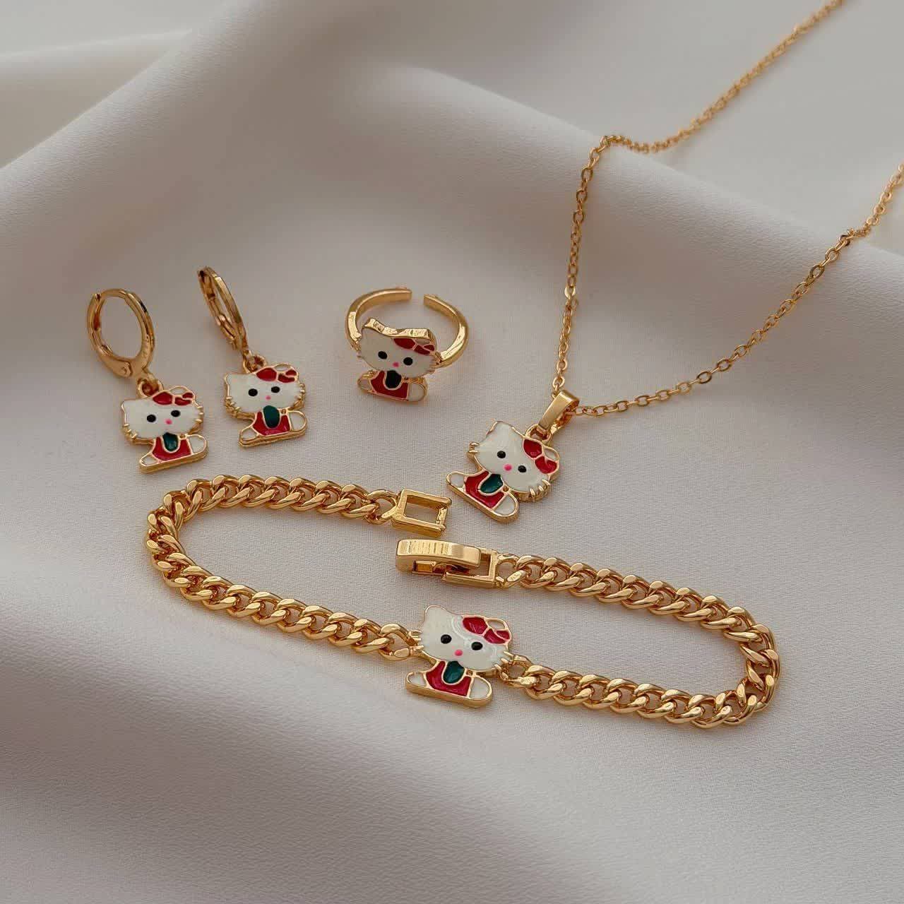 سرویس بچگانه Fashion Jewelry طلایی