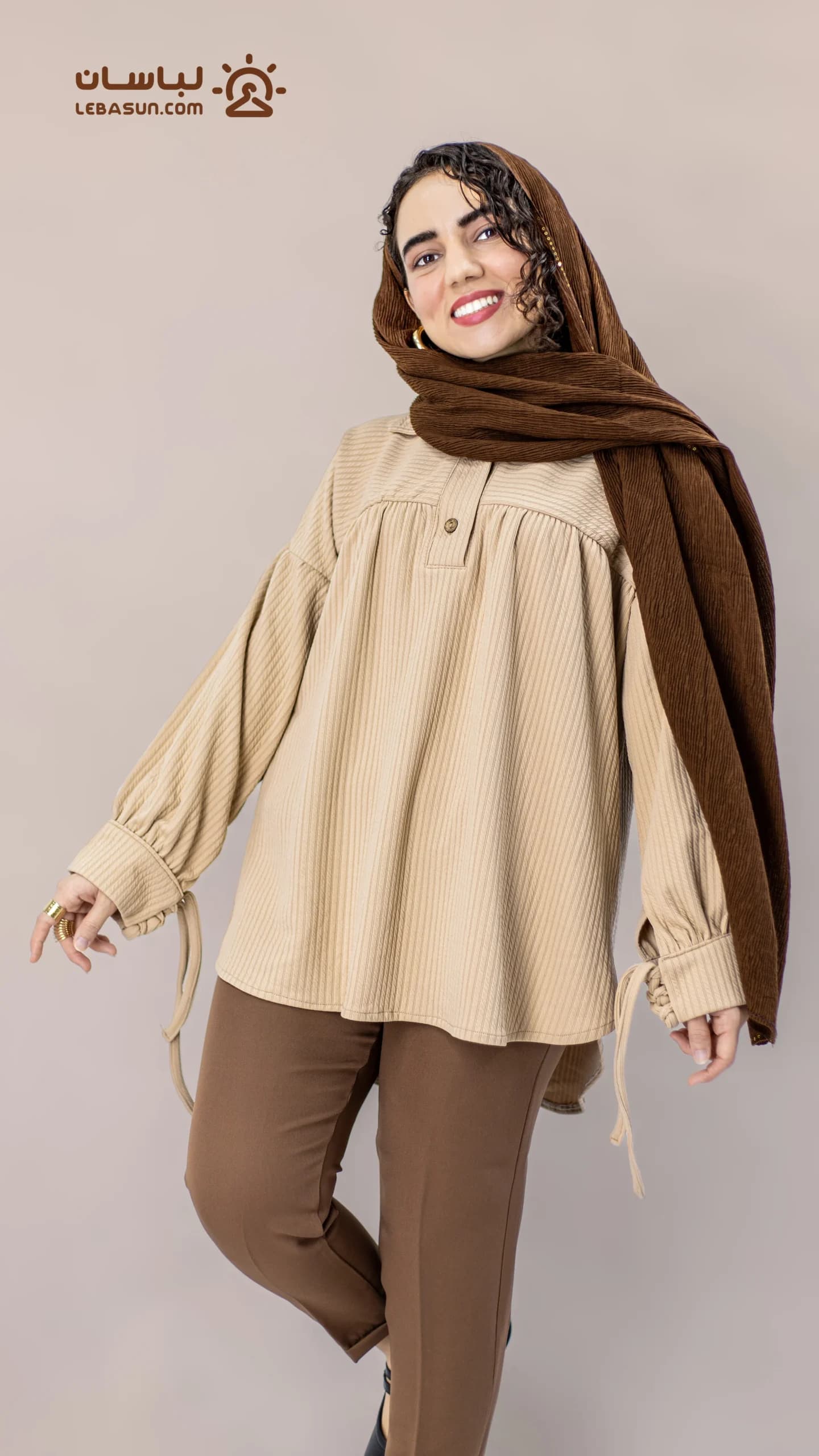 مانتو پاییزه مچ بندی