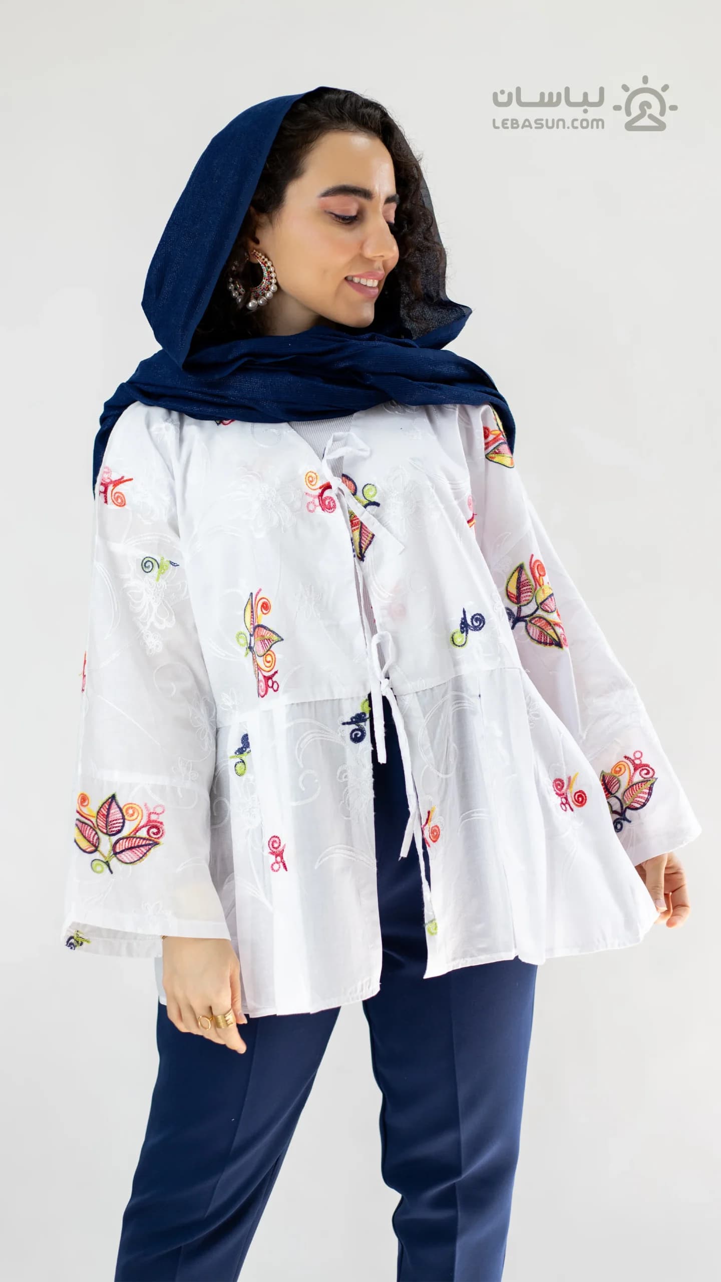 مانتو پاپیونی سوگل 🌺🏵️ — تصویر ۹