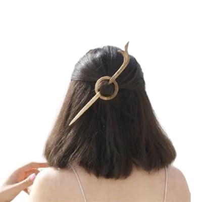 کانزاشی چوبی و حلقه طرح جوانه