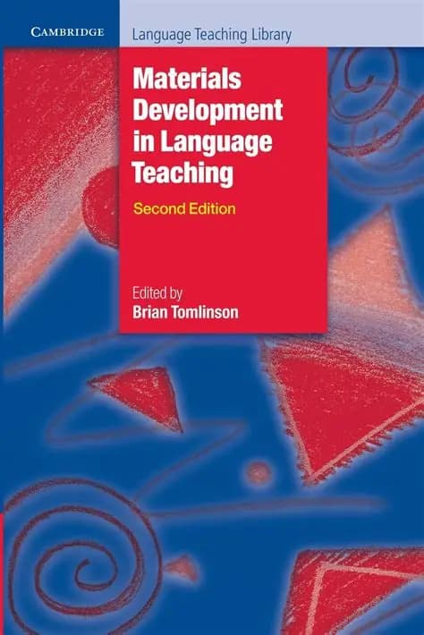 کتاب آموزشی انگلیسی materials development in language teaching. (توسعه منابع در آموزش زبان). نسخه انگلیسی. پی دی اف. نویسنده Brian Tomlinson