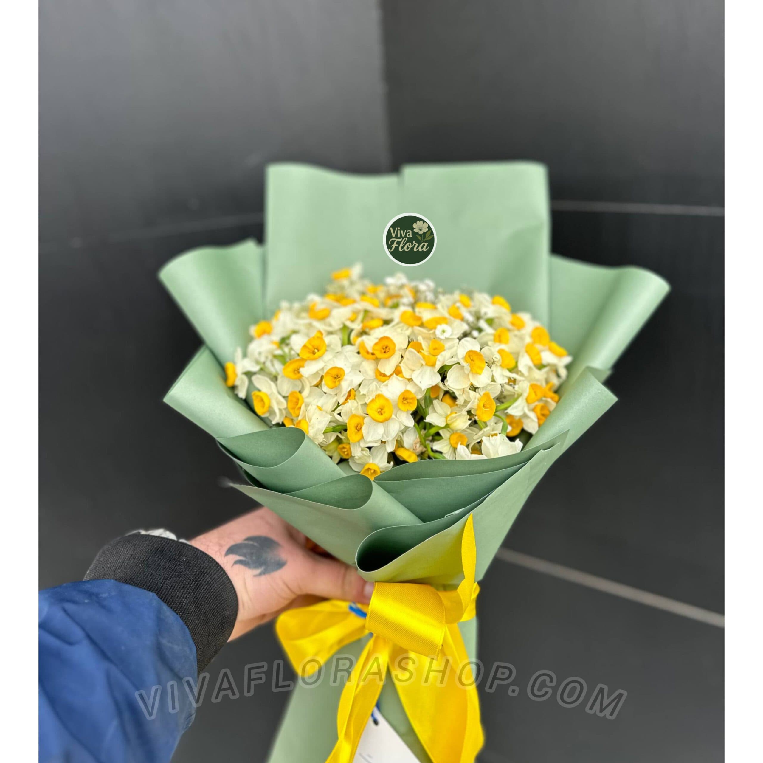 دسته گل نرگس زندگی