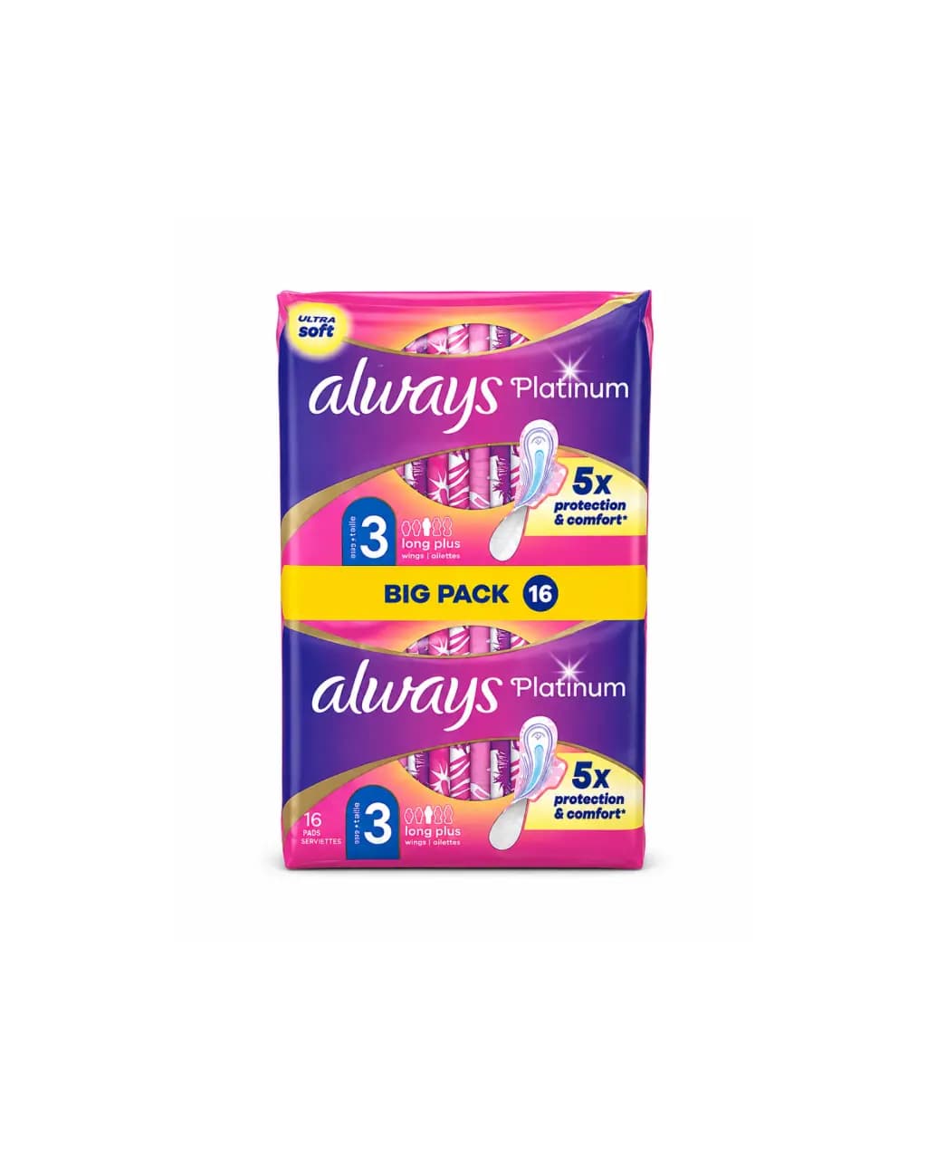 نوار بهداشتی آلویز Always Platinum Long Plus سایز 3 بسته 16 عددی