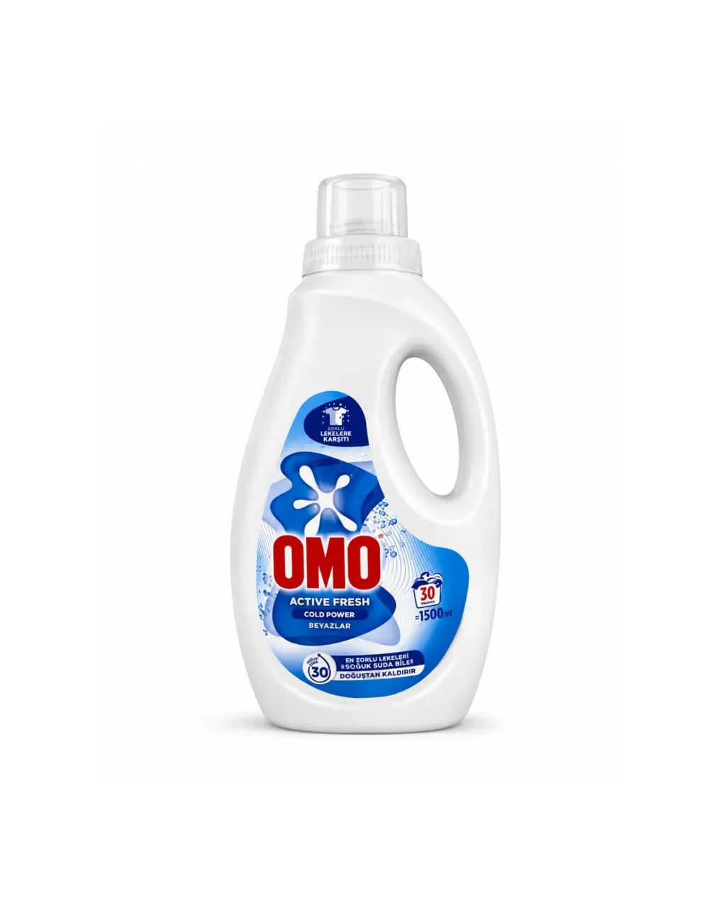 مایع لباسشویی اومو OMO Active Fresh Cold Power Beyazlar حجم 1500 میل 30 شستشو (ترکیه)
