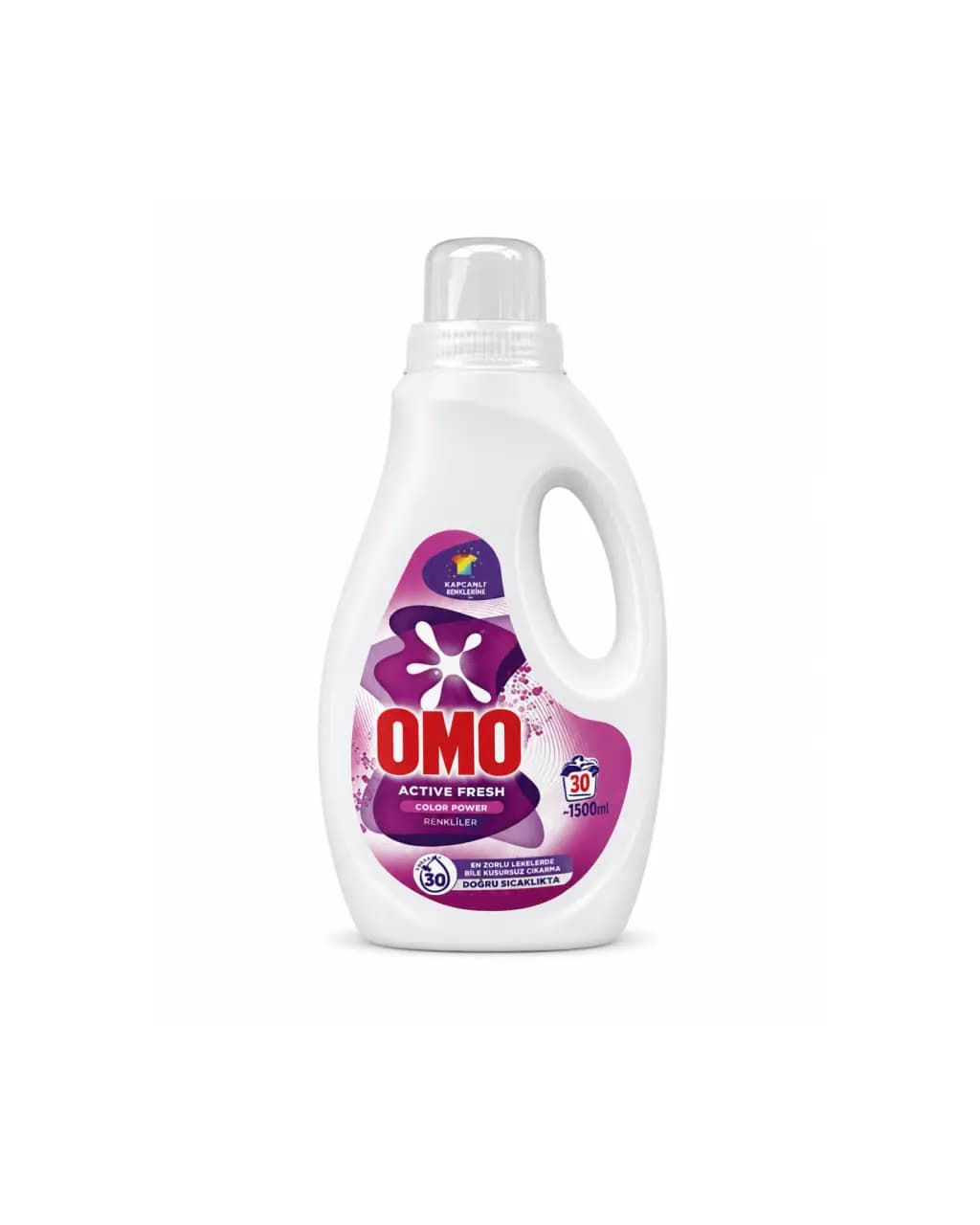 مایع لباسشویی اومو OMO Active Fresh Color Power Renkliler حجم 1500 میل 30 شستشو (ترکیه)