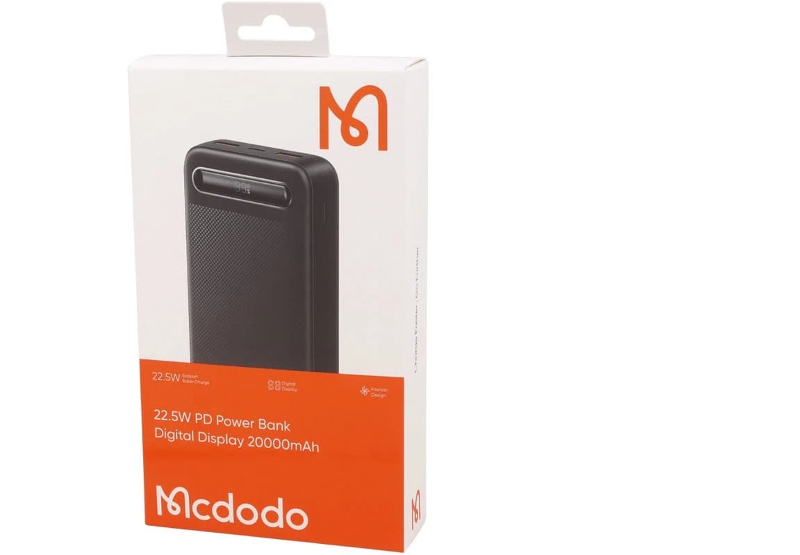 پاور بانک فست شارژ مک دودو MC-389 QC PD 22.5W ظرفیت 20000 میلی آمپر ساعت — تصویر ۲