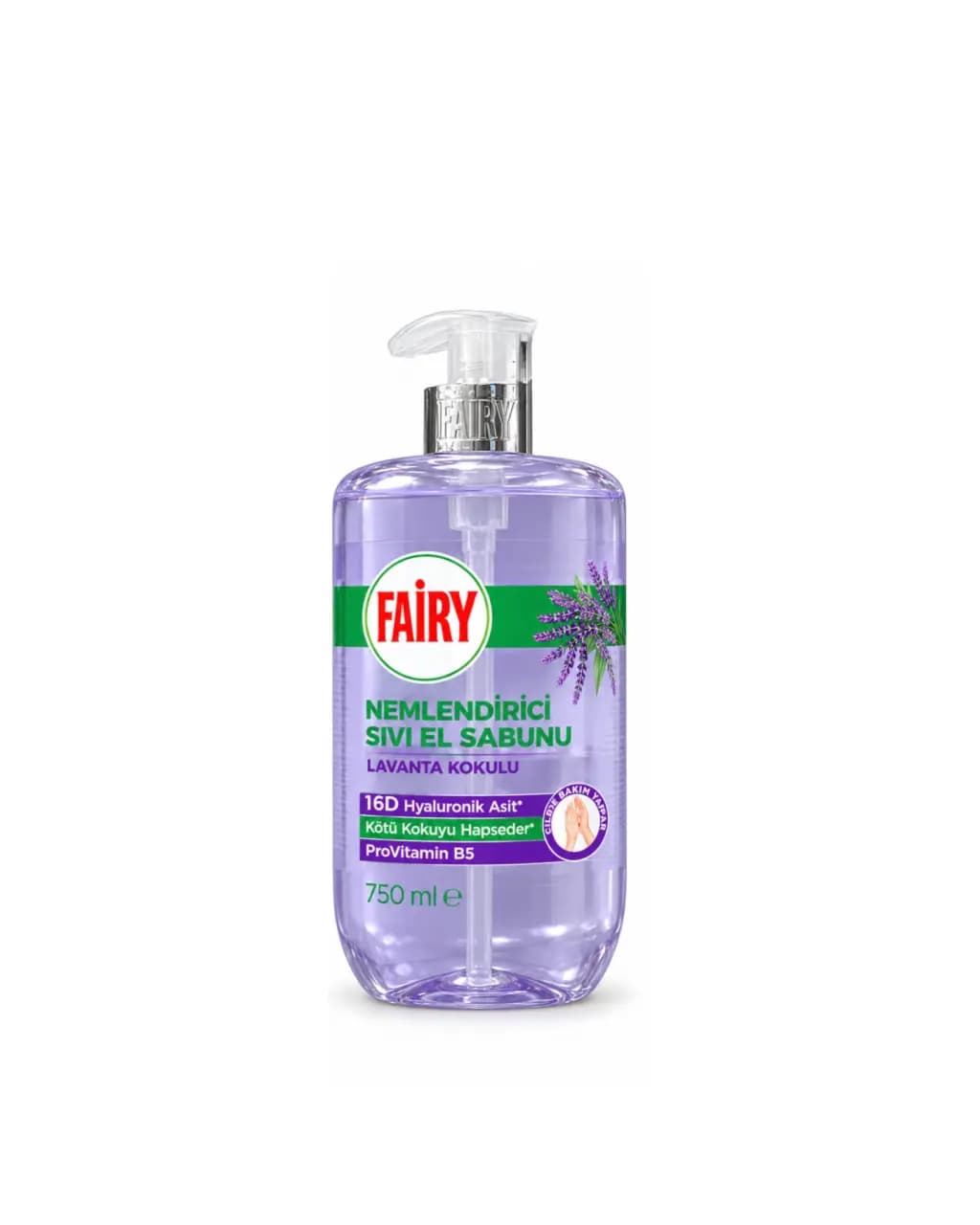مایع دستشویی مرطوب کننده فیری Fairy با رایحه اسطوخودوس، ۷۵۰ میلیلیتر
