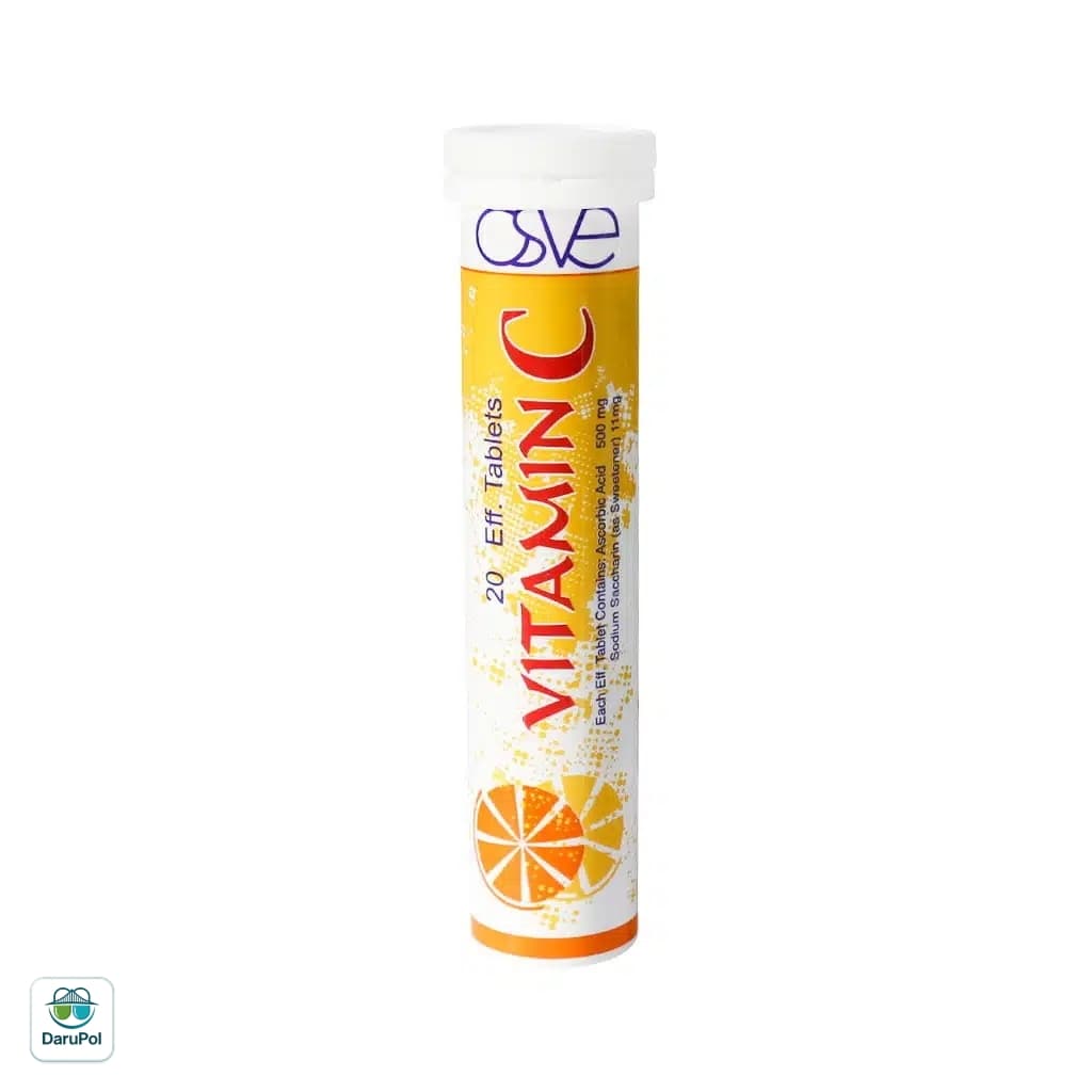 قرص جوشان ویتامین C 500 میلی گرم اسوه