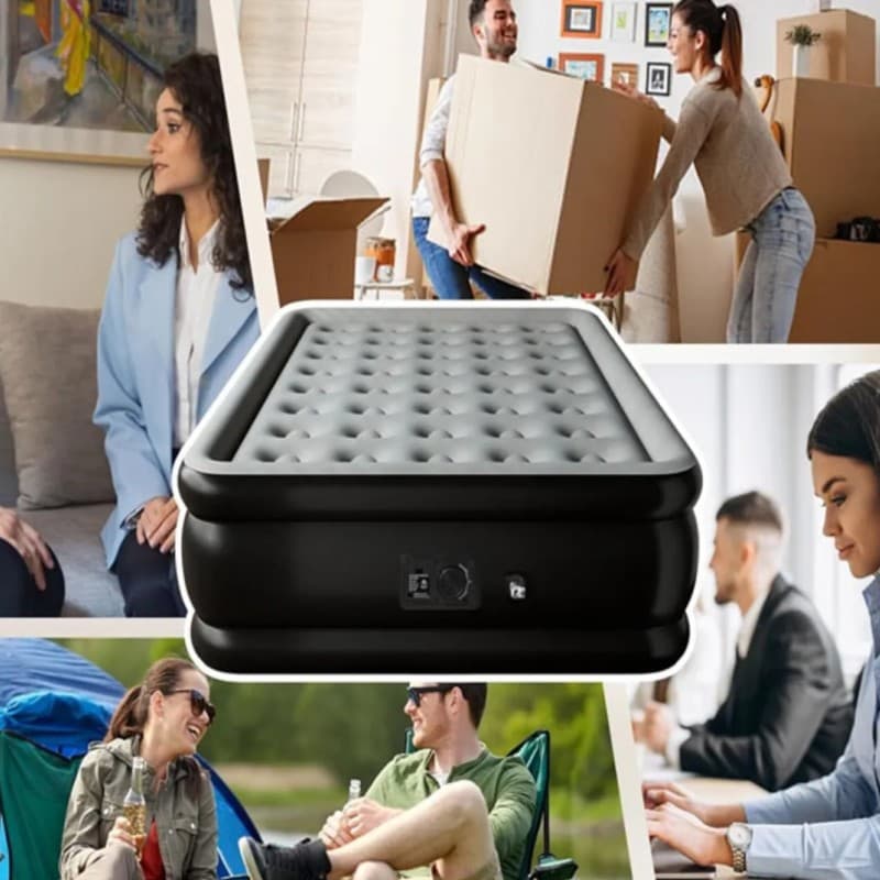 تشک بادی سفری یک نفره کوییس car air bed B16 — تصویر ۸