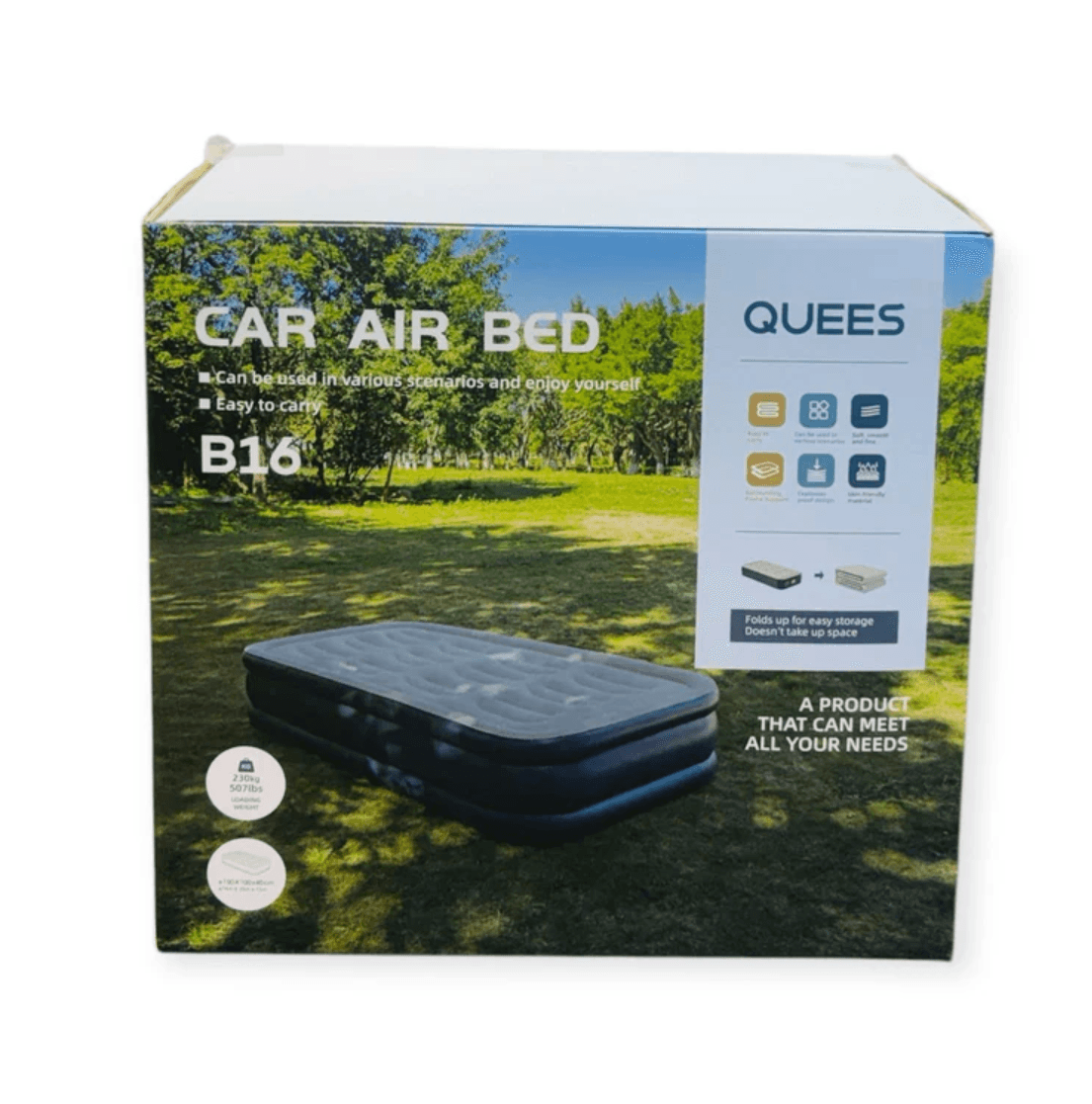 تشک بادی سفری یک نفره کوییس car air bed B16 — تصویر ۴